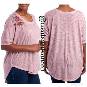 Embroidered Floral Top